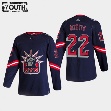 Dětské Hokejový Dres New York Rangers Dresy Anthony Bitetto 22 2020-21 Reverse Retro Authentic